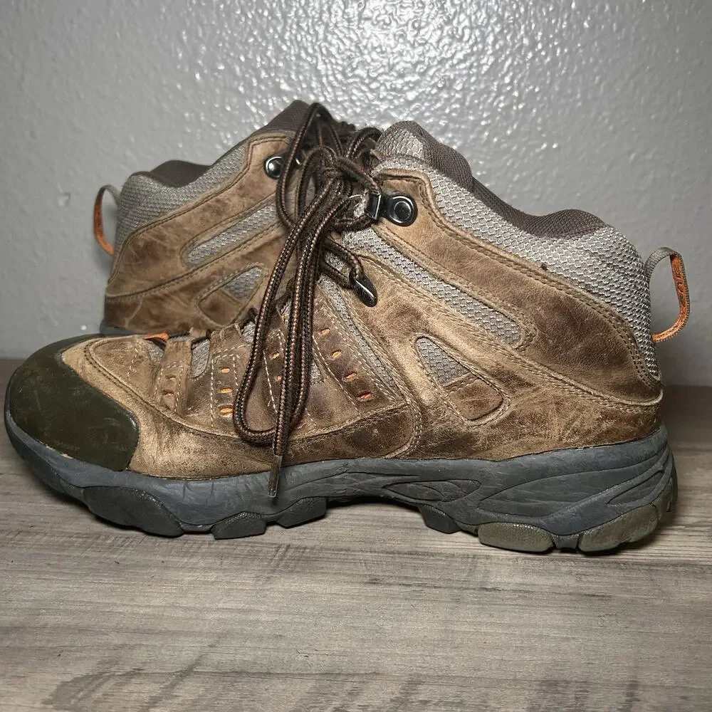 Vasque Scree 2.0 Mid Vibram Mens Size 9.5M Waterproof Hiking Boots Brown Leather